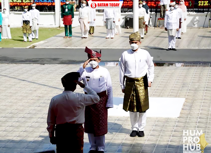 Pelaksanaan upacara hari jadi Provinsi Kepri ke-19